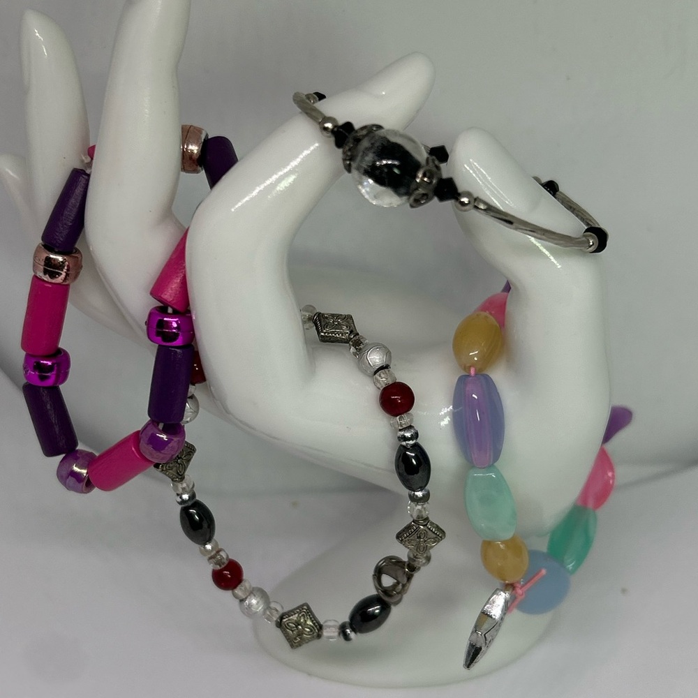 Colorful Beaded Bracelet Set